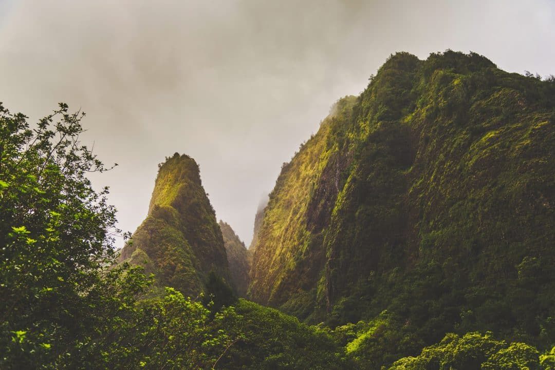 best hiking trails in maui - Iao Valley State Park Trail
