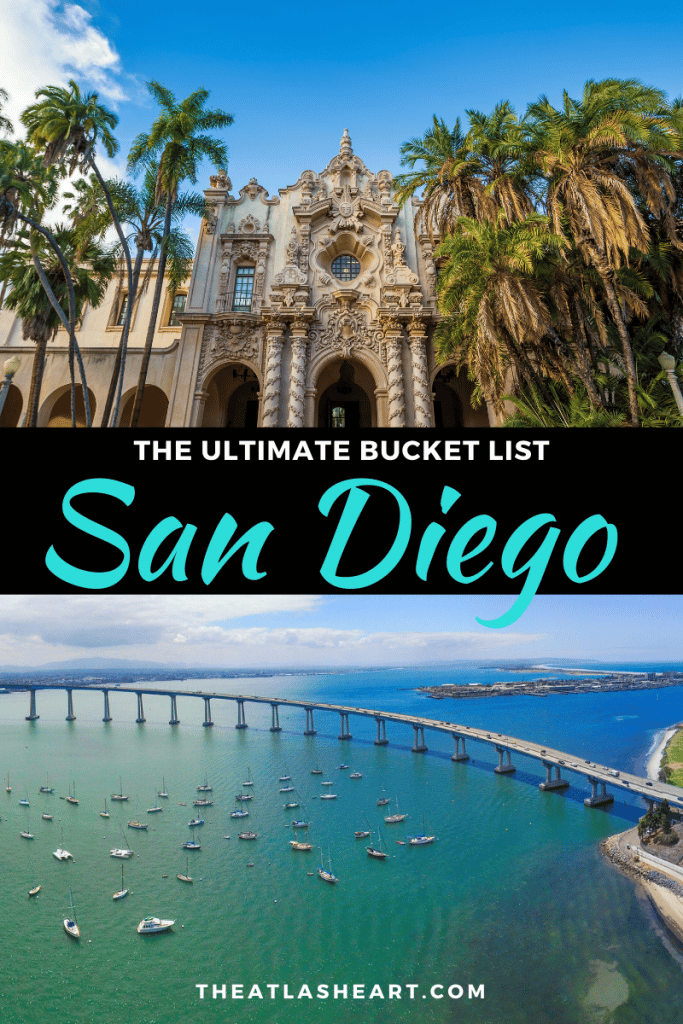 San Diego bucket list Pinterest pin