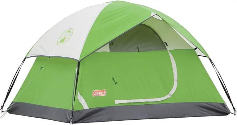 Product image for Coleman Sundome tent in green.