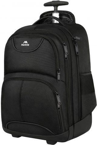 Matein Wheeled backpack - best waterproof rolling backpack