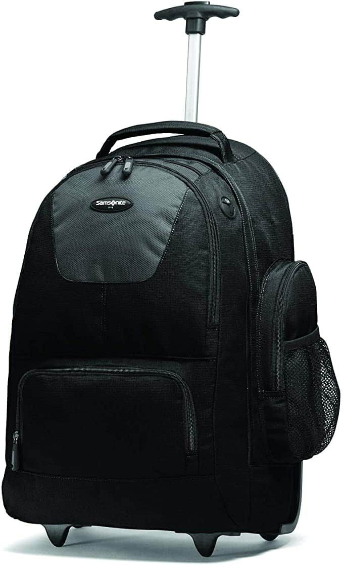 best lightweight backpack with wheels - Samsonite Wheeled Backpack with Organizational Pockets