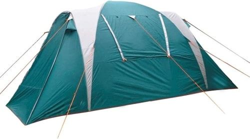 Product photo showing the NTK Arizona GT Large Waterproof Camping Tent in a deep turquoise color.