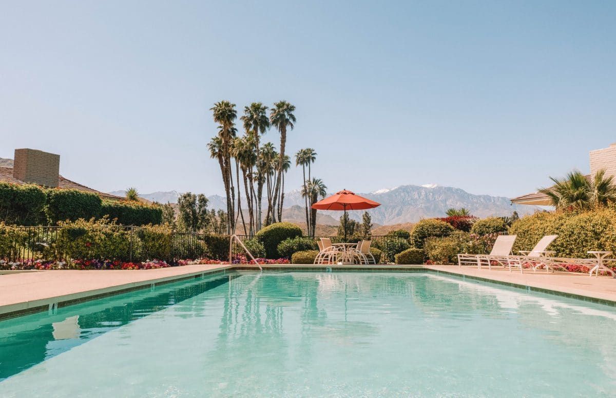 Relax by the pool in Palm Springs