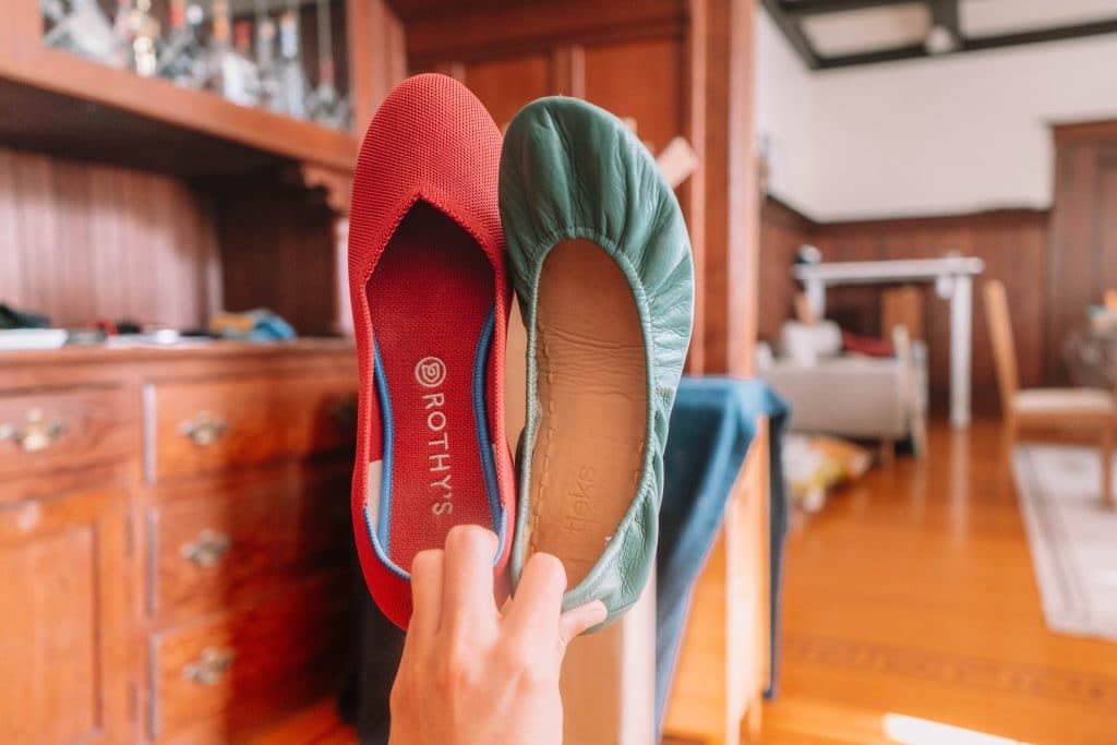 what's the difference between Rothys and Tieks shoes?