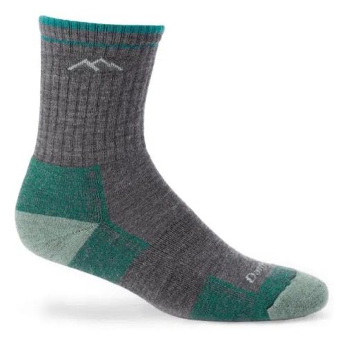 Green and grey Darn Tough Hiking Socks.