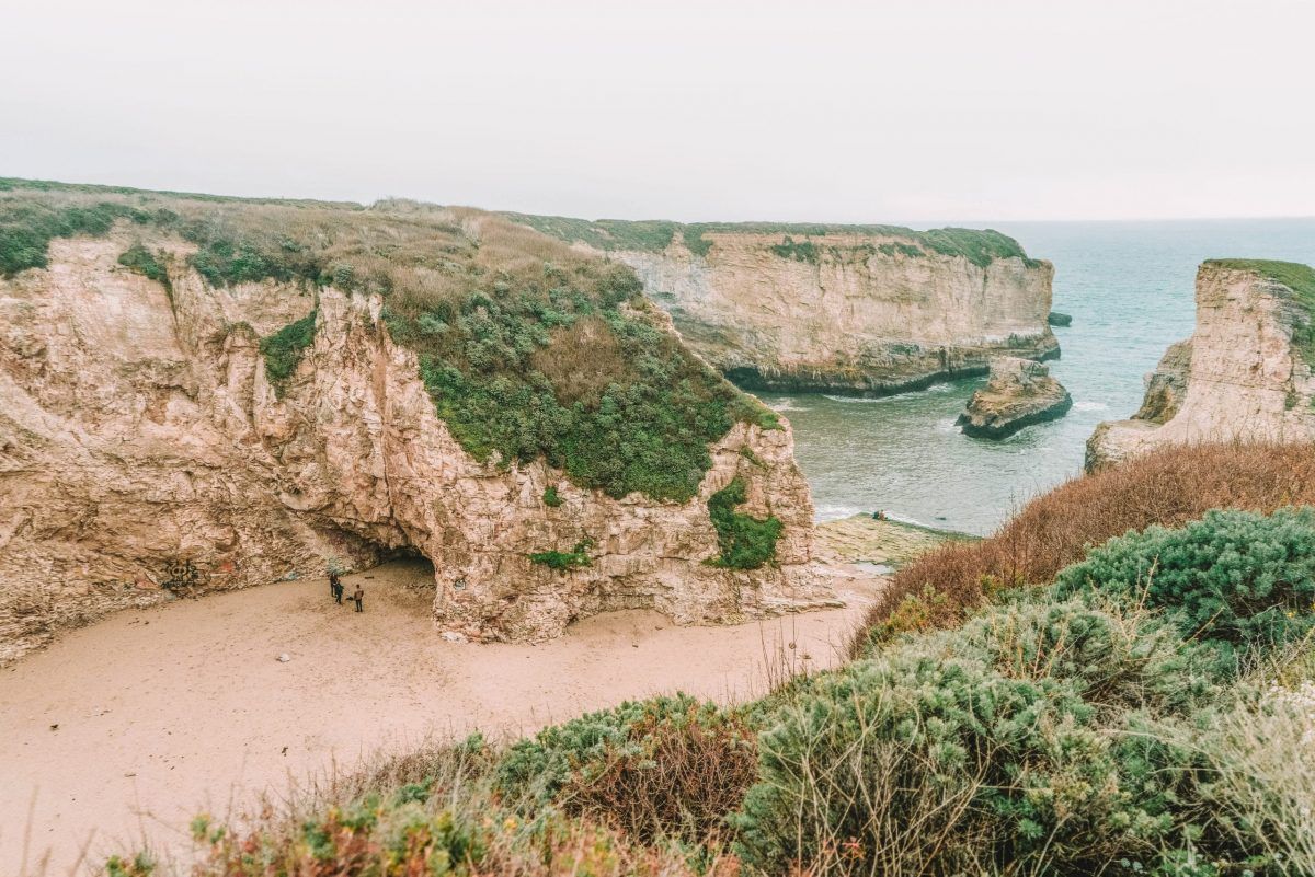 How to Get to Shark Fin Cove just south of Davenport