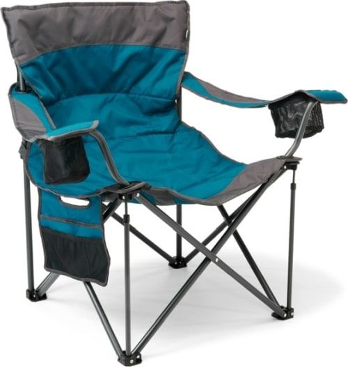 Blue and black REI Co-op Camp Xtra Chair product image.