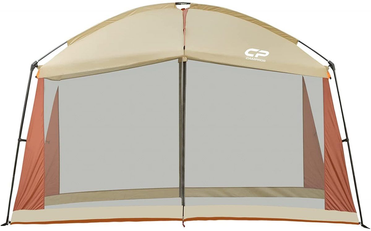 Product image for the CAMPROS Screen House Room in tan and orange.