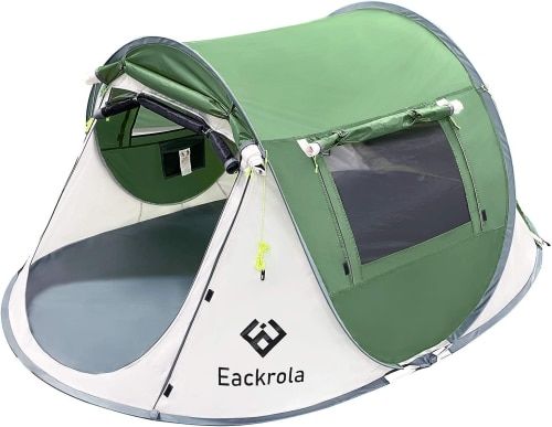 Product photo for the Eackrola 2-4-Person Lightweight Instant Pop-up Tent.
