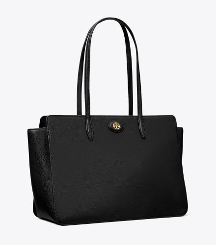 Product photo for the Tory Burch Robinson Pebbled Tote Bag.