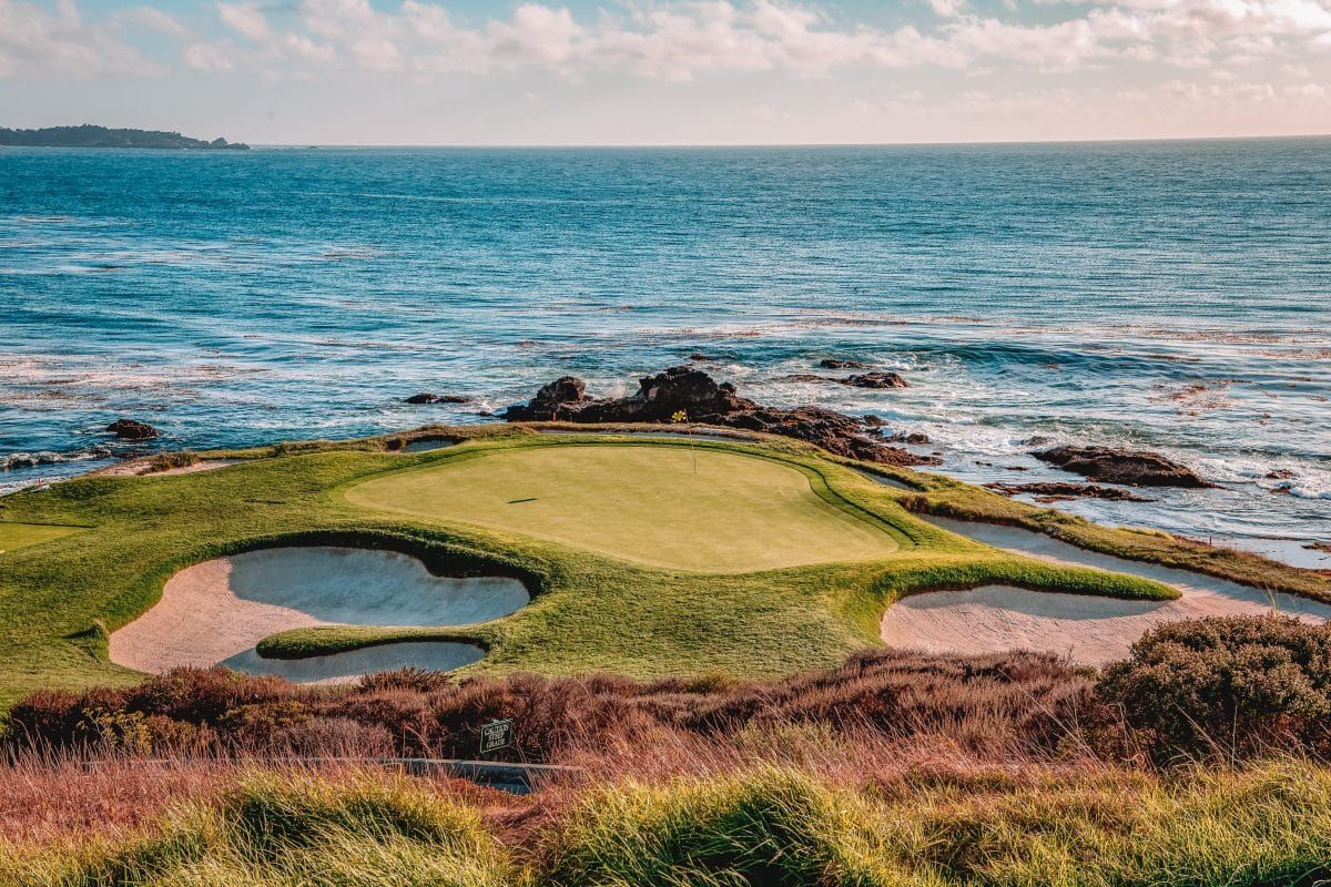 Play a round of golf, pebble beach golf course