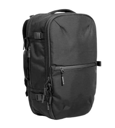 Product photo for the Aer Travel Pack 3 in black.