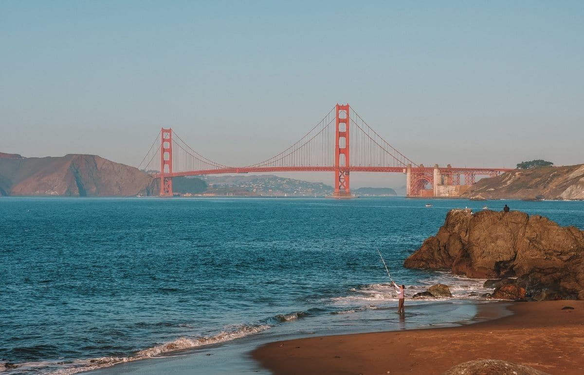 Golden Gate Bridge Viewpoint at China Beach