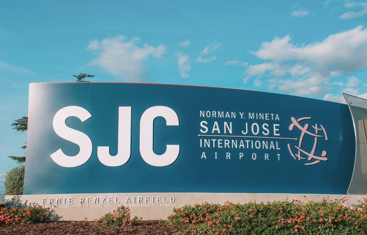 San Jose International Airport Sign