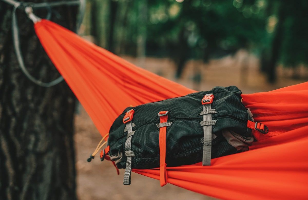travel waist bag on a hammock