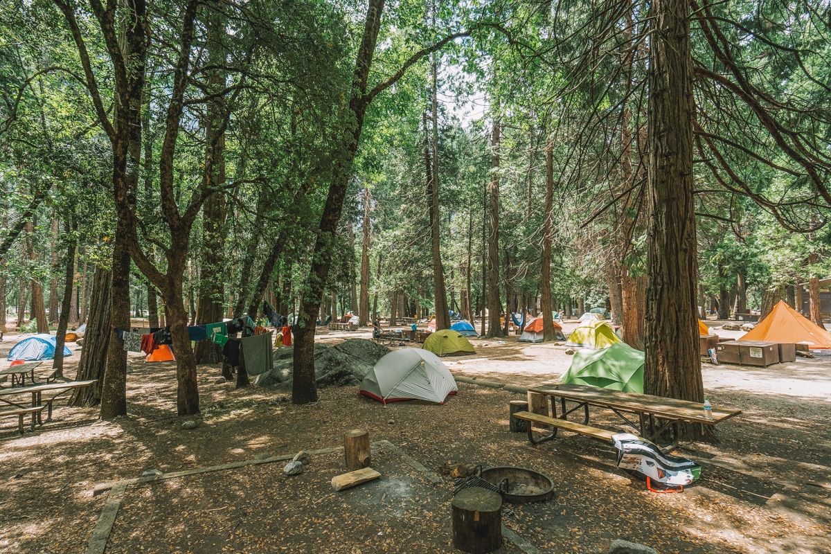 Camp 4 campground in Yosemite