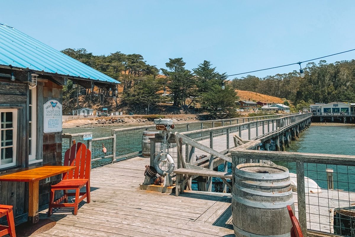 Where to Eat Along the Drive to Redwood National Park - nicks cove in Tomales Bay