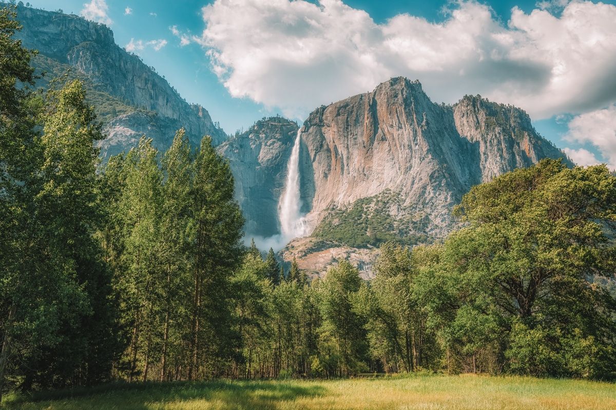view of Yosemite falls