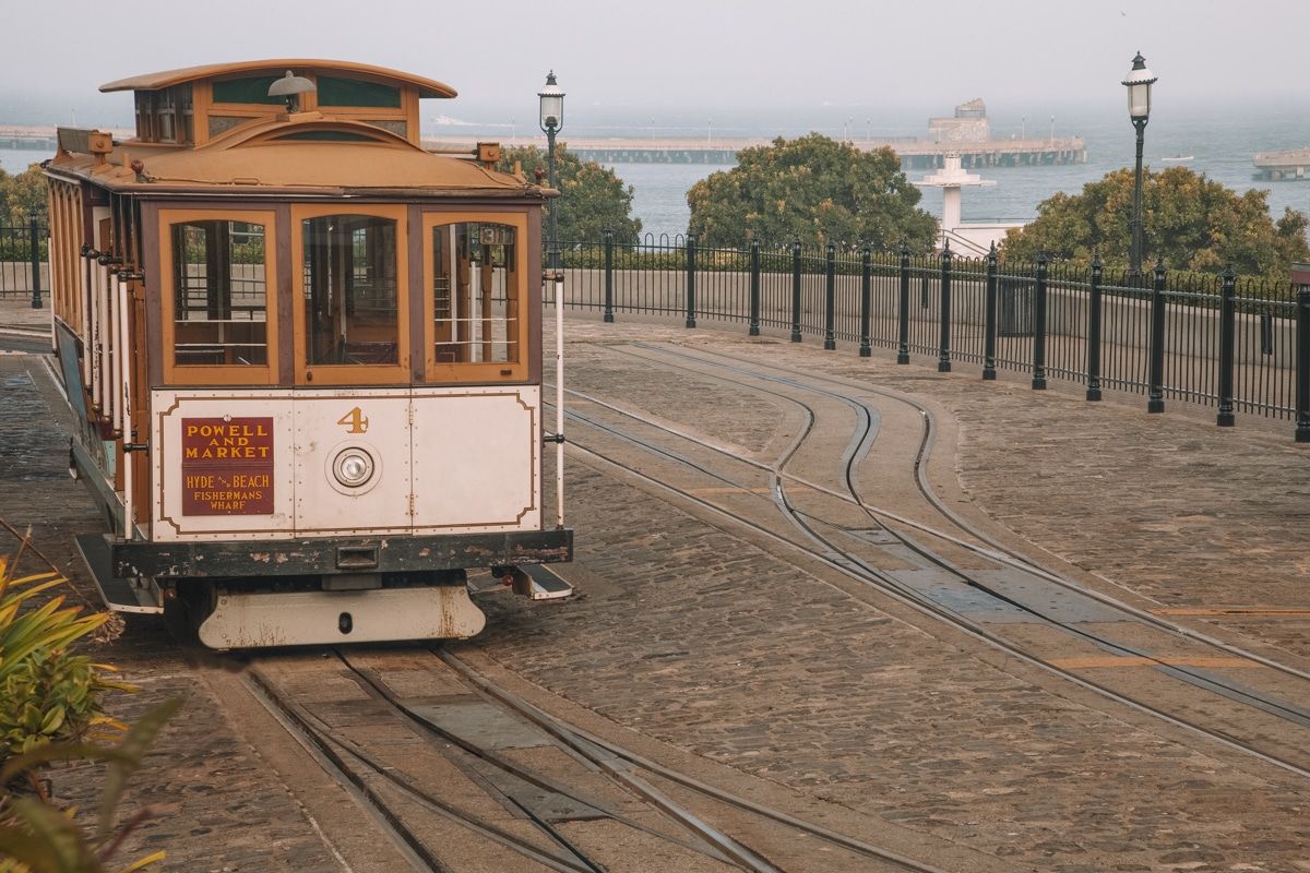 hop on a historic cable car