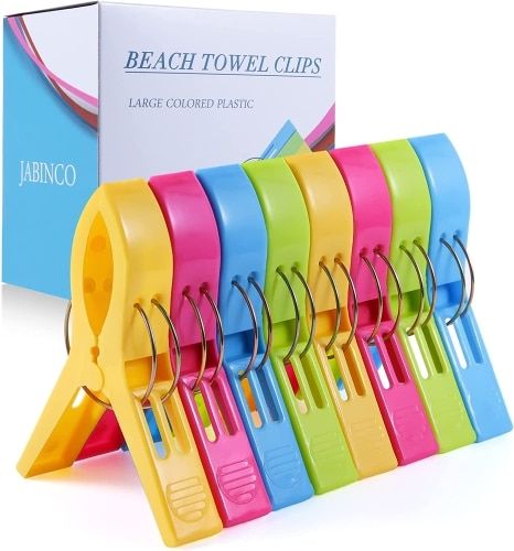 beach towel clips