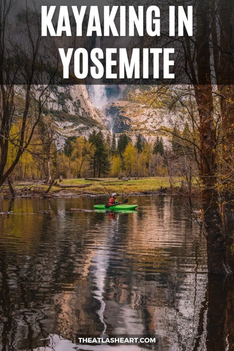 kayaking in yosemite pin