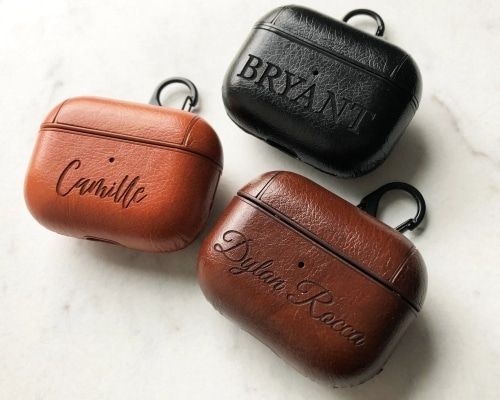 airpods leather case