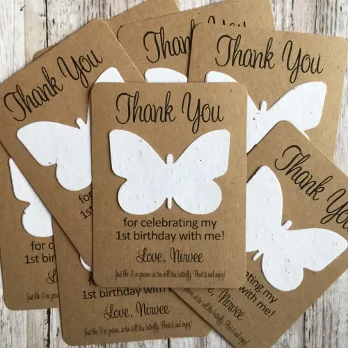 seed paper thank you cards