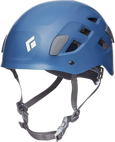 Black Diamond Half Dome dark blue helmet product photo.