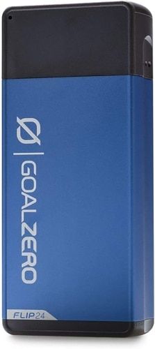 Goal Zero Flip 24 Power Bank product photo in blue.