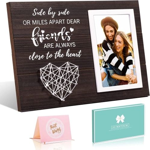 Going away gifts for bestie picture frame with personalized message.