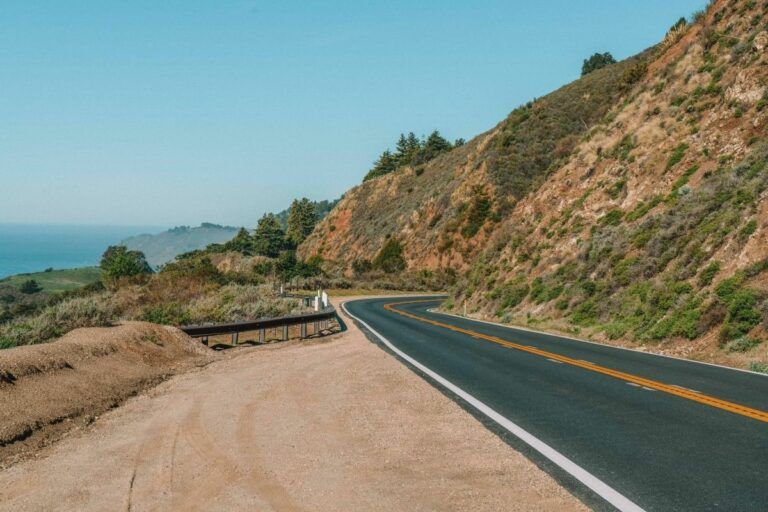 An empty highway in the Big Sur area, LA to San Francisco Road Trip featured image.