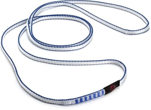 Mammut blue and white Contact Sling Dyneema 8.0 product photo.