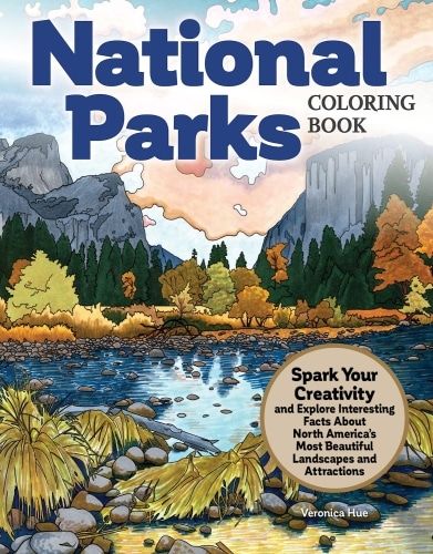 The cover of the National Parks Coloring Book.