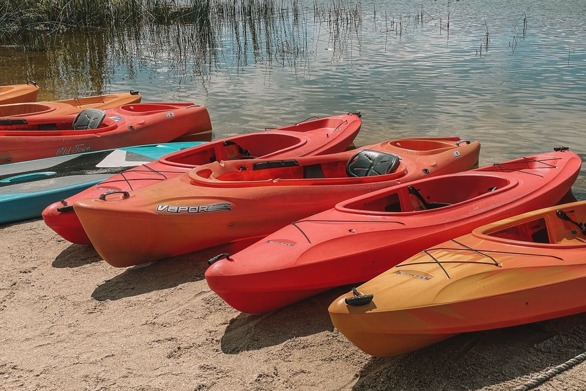 Old Town Vapor Kayaks on the Lakefront