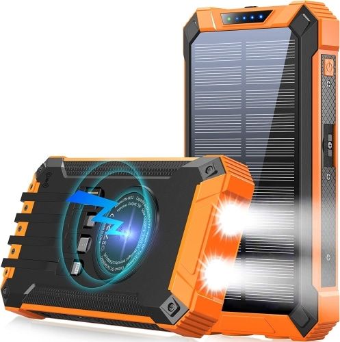 Orange and black Waterproof Battery Pack product image.