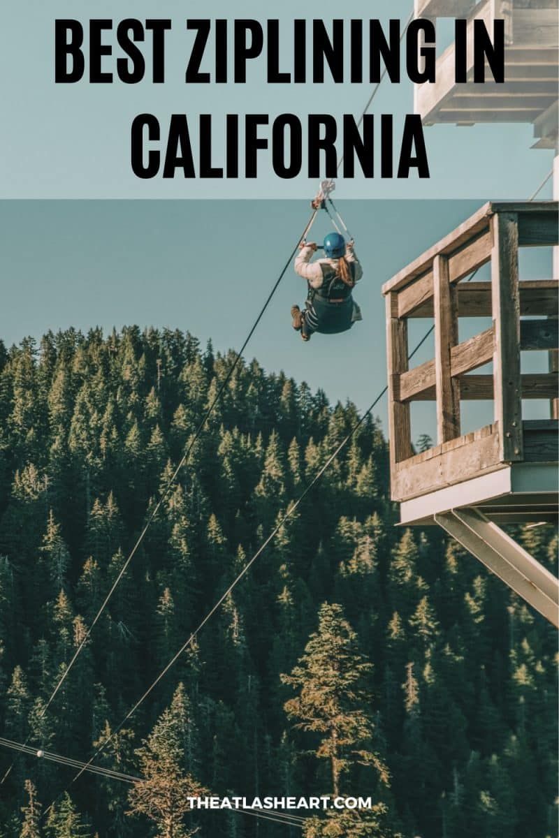 Best Ziplining in California Pin
