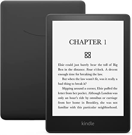 Kindle Paperwhite in black.