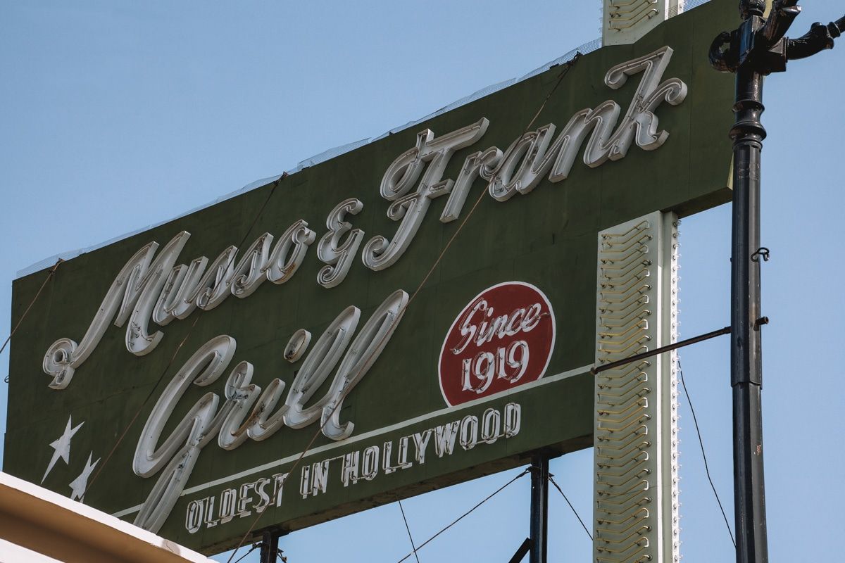 Musso and Frank Grill Hollywood