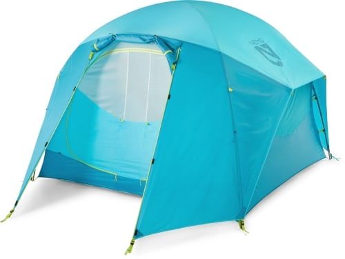 Product image for the NEMO Aurora Highrise 4P Tent in blue.