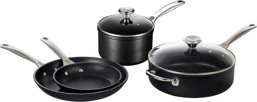 Product image for the Le Creuset Toughened Nonstick PRO Cookware Set.