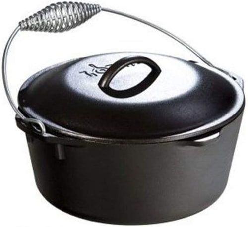 Product image for the Lodge L8DO3 Cast Iron Dutch Oven, 5 qt.