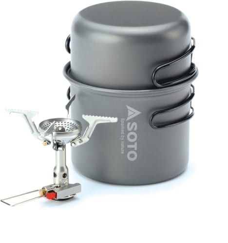 Product image for the Soto Amicus Stove Cookset Combo.