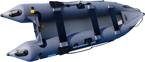 Product photo for the BRIS 14 Ft Inflatable Boat in grey.