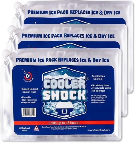Product image for the Cooler Shock Reusable Ice Pack.