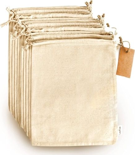 Product image for the LEAFICO Cotton Produce Bags.
