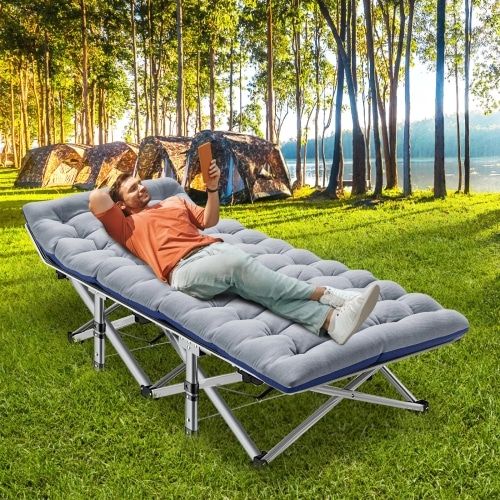 Product image for the Mophoto Adult Folding Camping Cot.