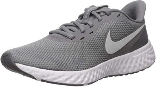 Product image for the Nike Revolution 5 Running Shoes in light grey.