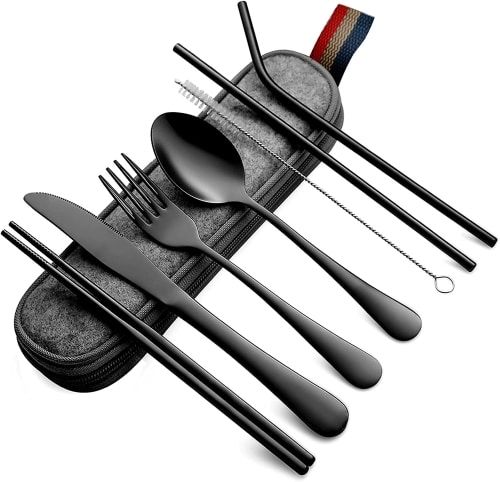 Product image for the Travel Camping Cutlery Set.