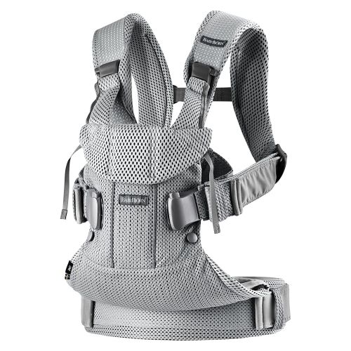 Product image for theBabyBjörn New Baby Carrier One Air in light grey.