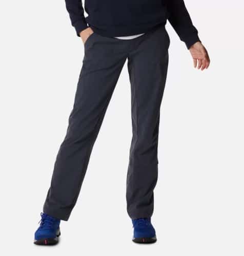 Product image for the Columbia Women's Saturday Trail Stretch Pants in dark grey.